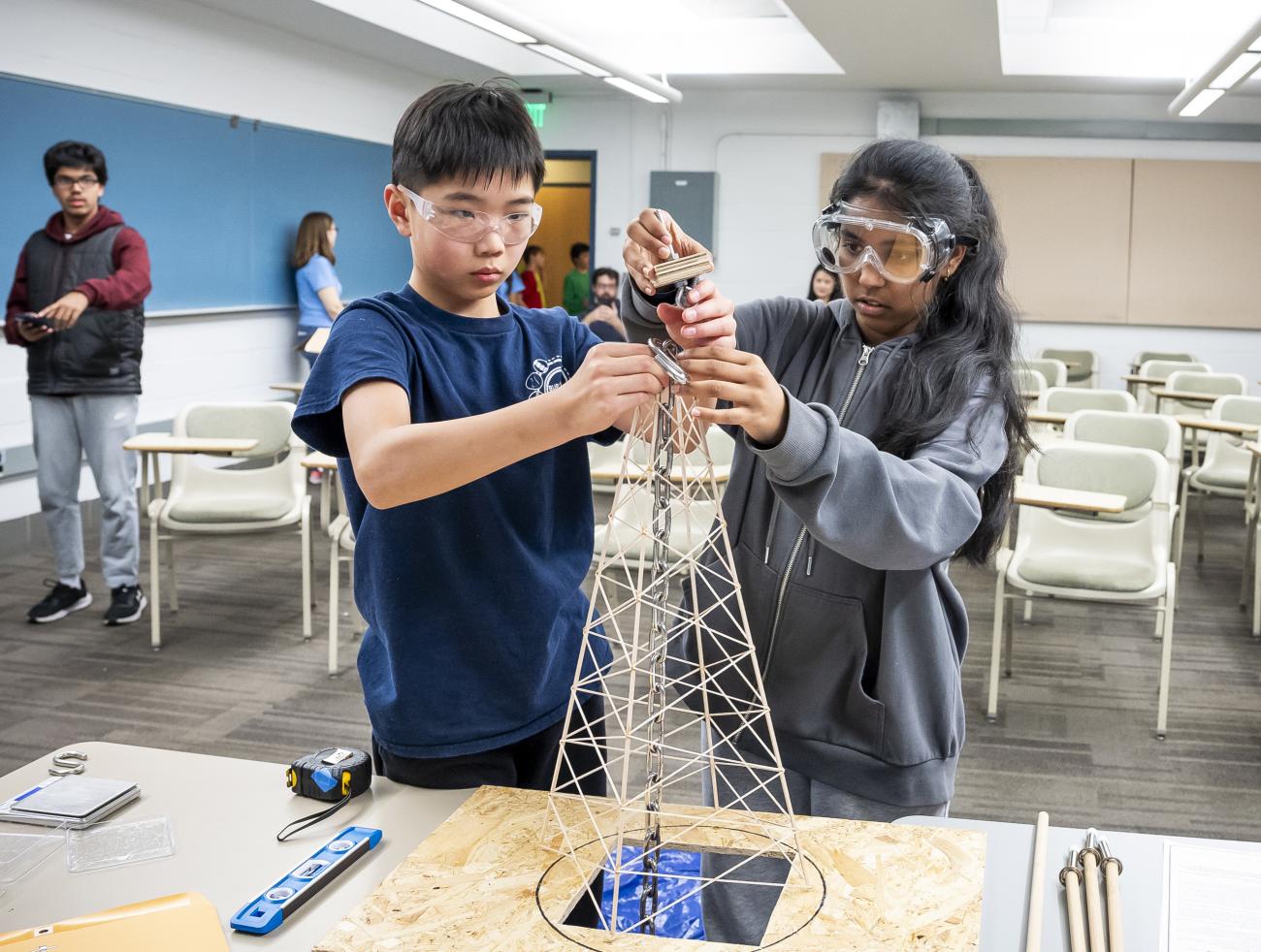 Middle schoolers test skills at Hopkinshosted Maryland Science Olympiad Invitational Hub